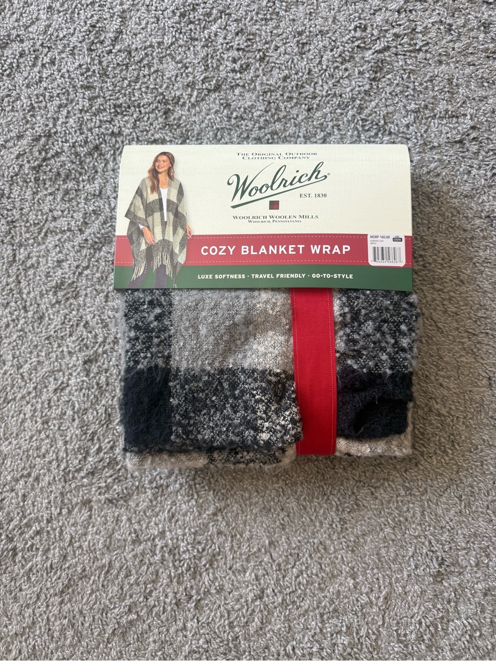NWT Woolrich Cozy Blanket Wrap